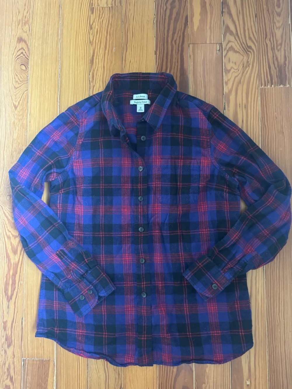 LL Bean Fitted Flannel Shirt